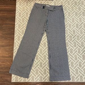 LOFT Navy and White Striped Pants (Marisa)